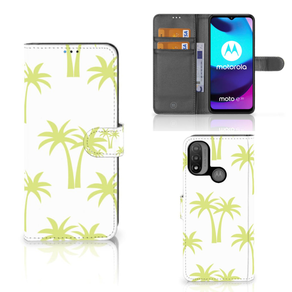 Motorola Moto E20 | E30 | E40 Hoesje Palmtrees