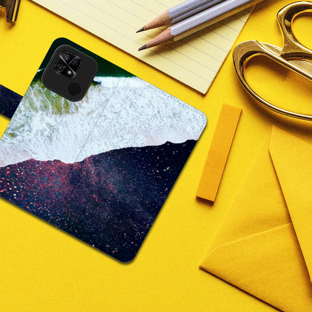 Xiaomi Redmi 10C Book Case Sea in Space