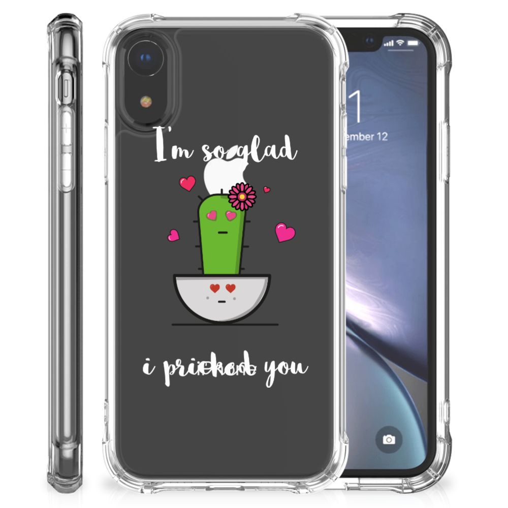 Apple iPhone Xr Stevig Bumper Hoesje Cactus Glad