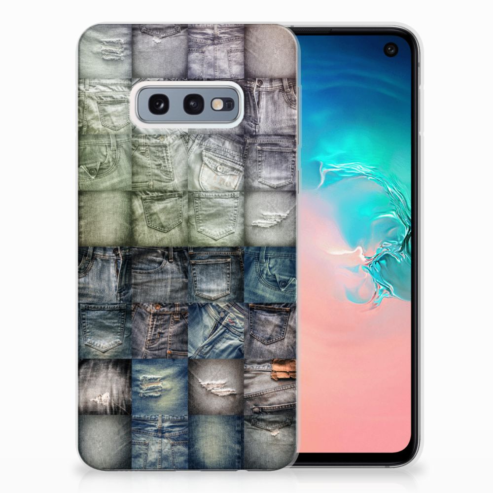 Silicone Back Cover Samsung Galaxy S10e Spijkerbroeken