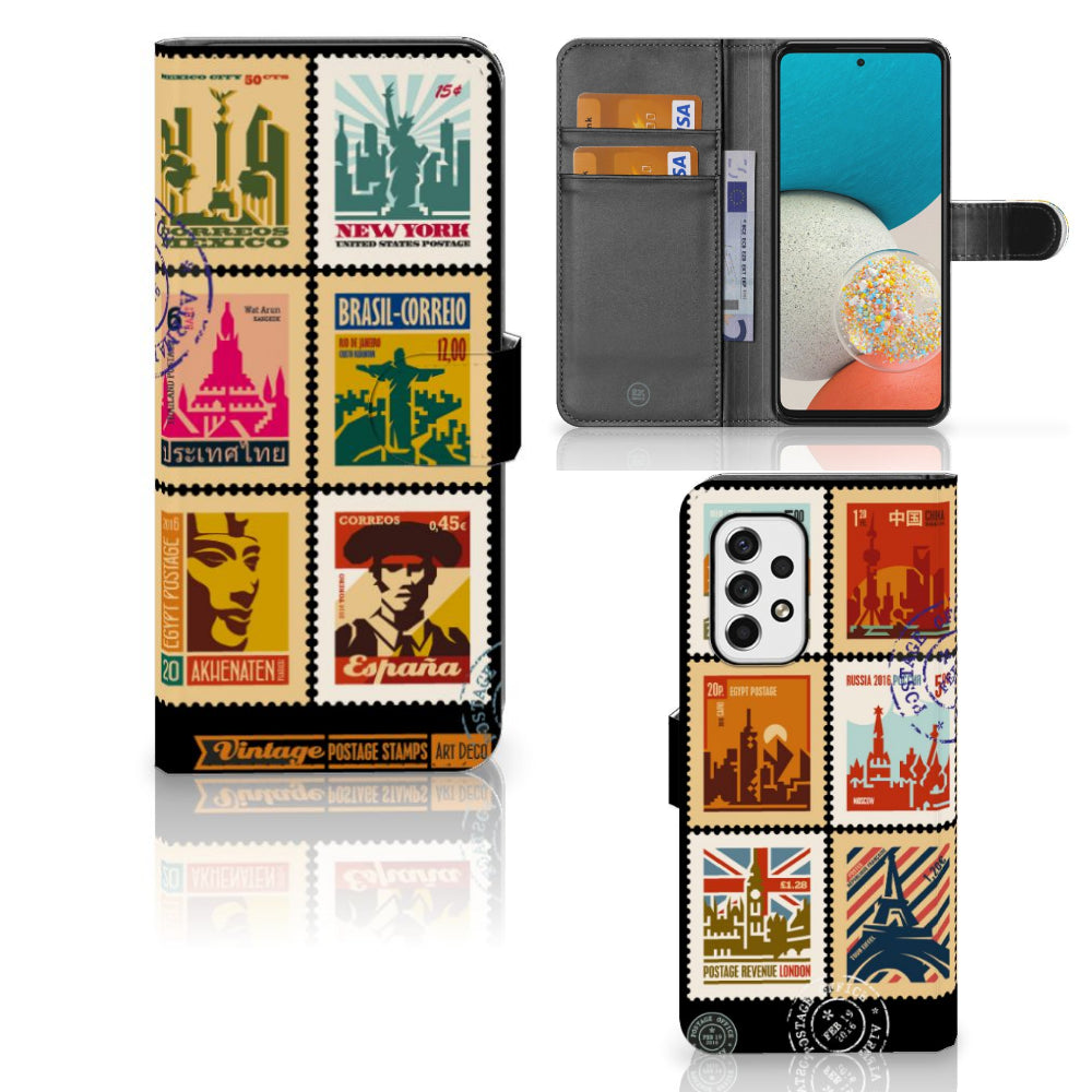 Samsung Galaxy A53 Flip Cover Postzegels