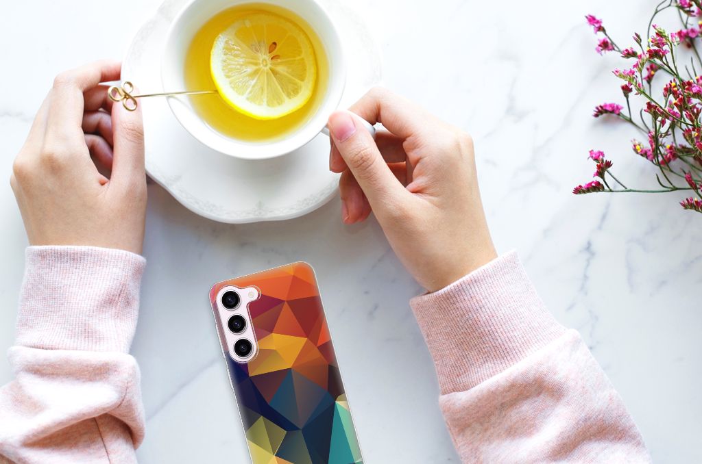 Samsung Galaxy S23 TPU Hoesje Polygon Color B2C Telecom