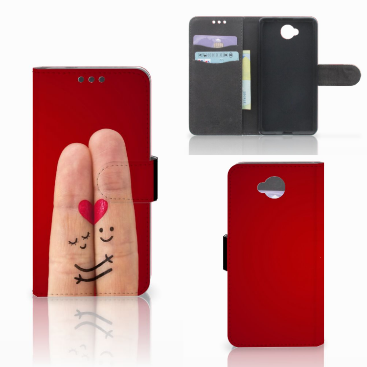 Microsoft Lumia 650 Wallet Case met Pasjes Liefde - Origineel Romantisch Cadeau