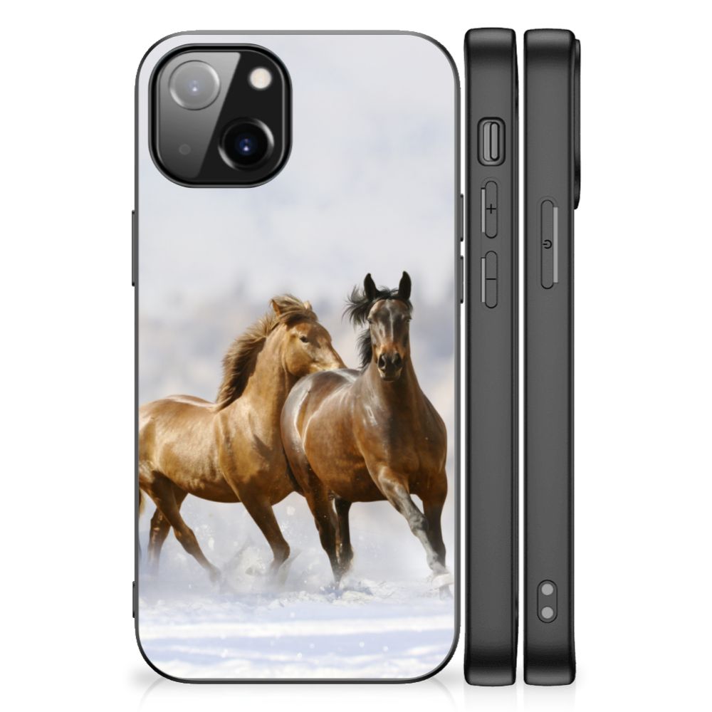 Apple iPhone 13 Dierenprint Telefoonhoesje Paarden B2C Telecom