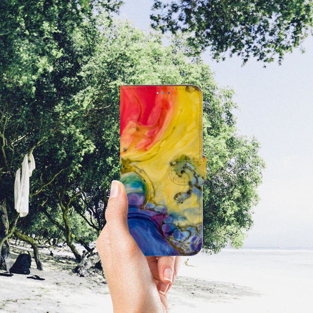 Hoesje OPPO Find X3 Neo 5G Watercolor Dark