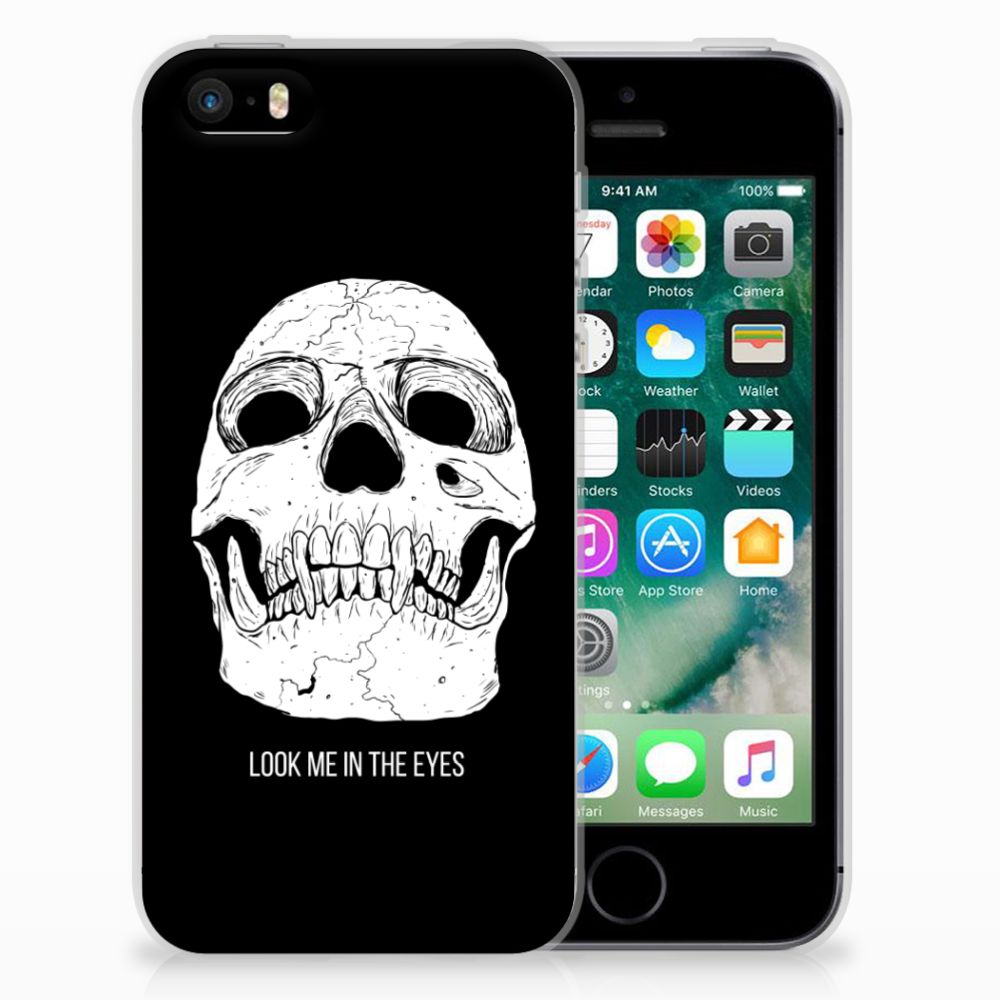 Silicone Back Case Apple iPhone SE | 5S Skull Eyes