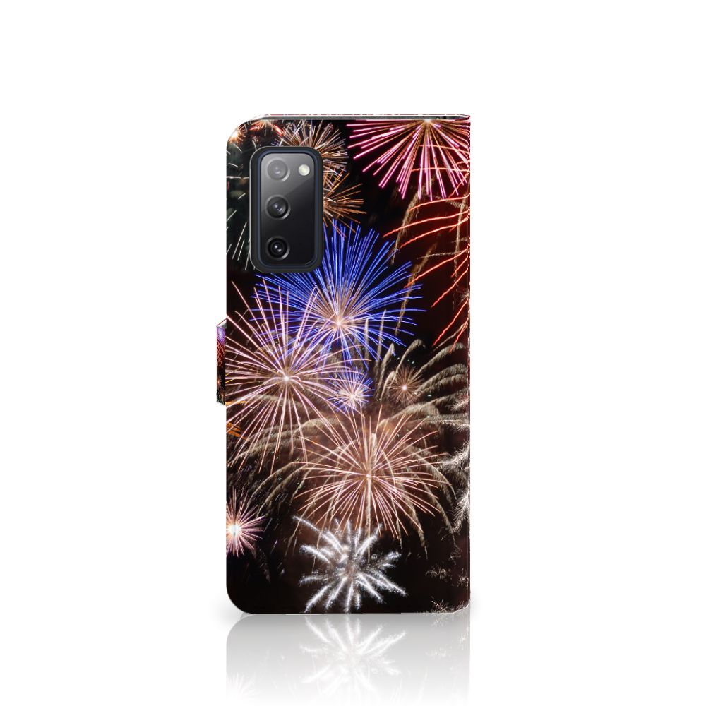 Samsung Galaxy S20 FE Wallet Case met Pasjes Vuurwerk