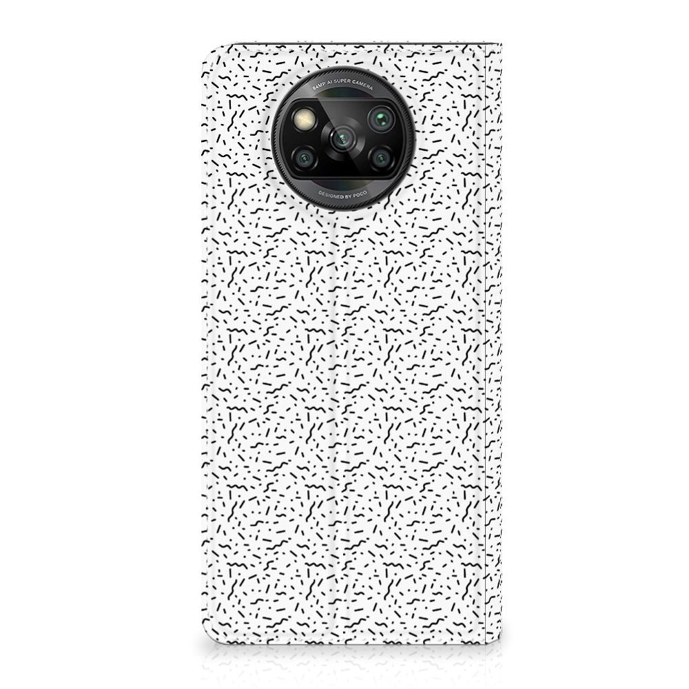 Xiaomi Poco X3 Pro | Poco X3 Hoesje met Magneet Stripes Dots - B2C Telecom