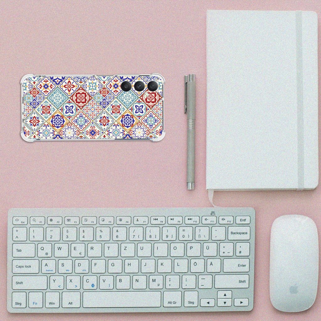Samsung Galaxy A05s Anti-Shock Hoesje Tiles Color B2C Telecom