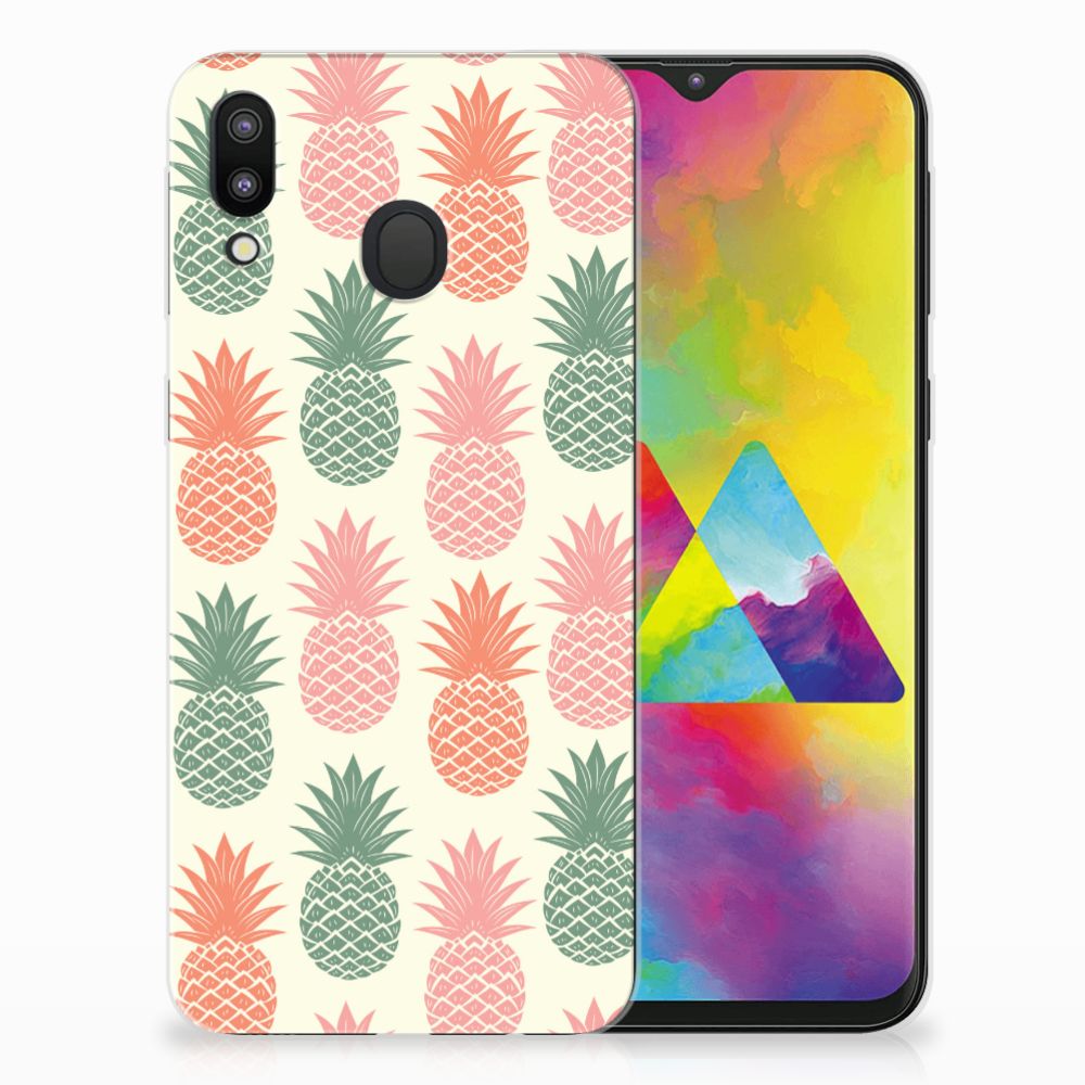 Samsung Galaxy M20 (Power) Siliconen Case Ananas