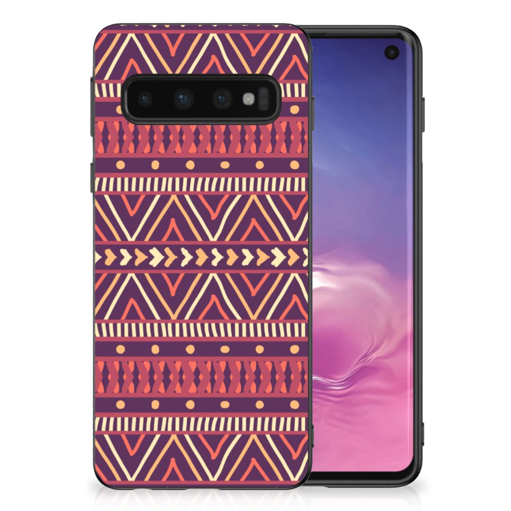 Samsung Galaxy S10 Bumper Case Aztec Paars B2C Telecom