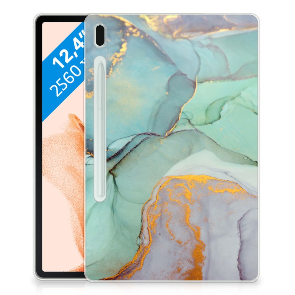 Tablethoes voor Samsung Galaxy Tab S7FE Watercolor Mix - B2C Telecom