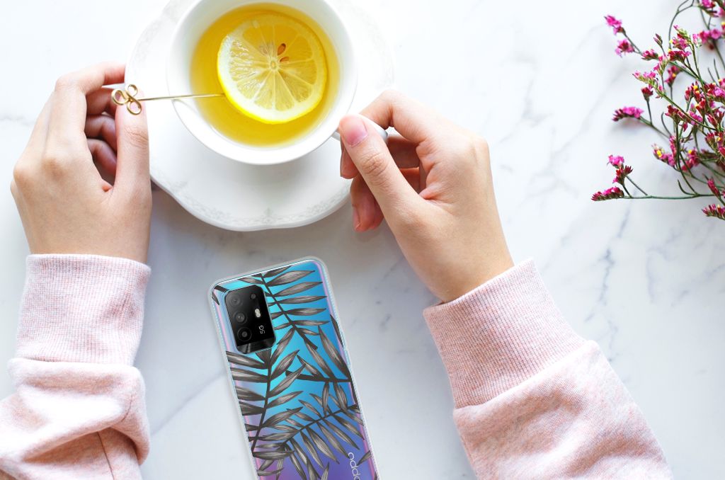 OPPO A94 5G | Reno5 Z TPU Case Leaves Grey B2C Telecom