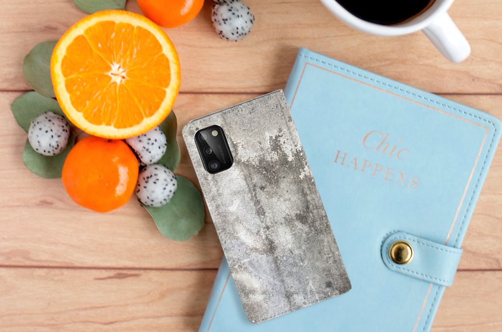 Samsung Galaxy A41 Standcase Beton Print - B2C Telecom