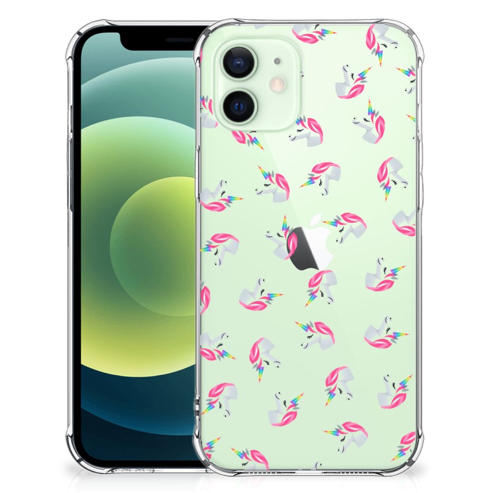 Doorzichtige Silicone Hoesje voor iPhone 12 Mini Unicorns B2C Telecom