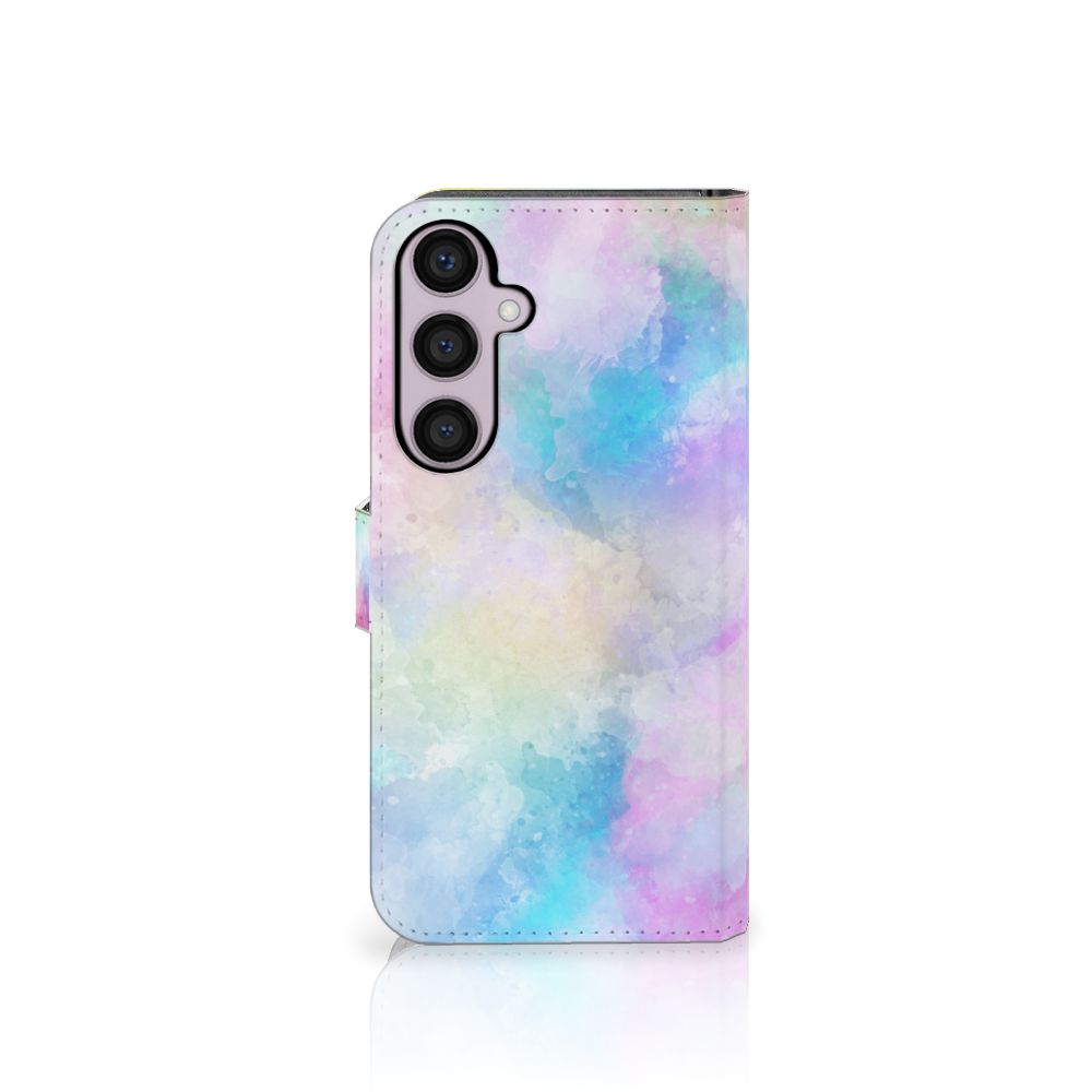 Hoesje Samsung Galaxy S24 Plus Watercolor Light met pastelkleuren en unieke watercolor uitstraling.