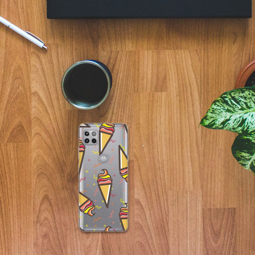 Motorola Moto G 5G Siliconen Case Icecream B2C Telecom