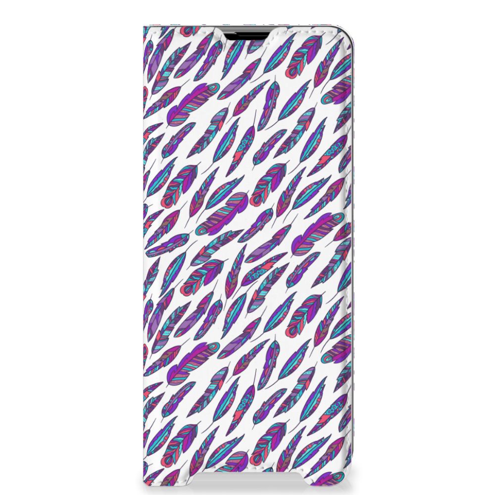 Sony Xperia 1 III Hoesje met Magneet Feathers Color - B2C Telecom