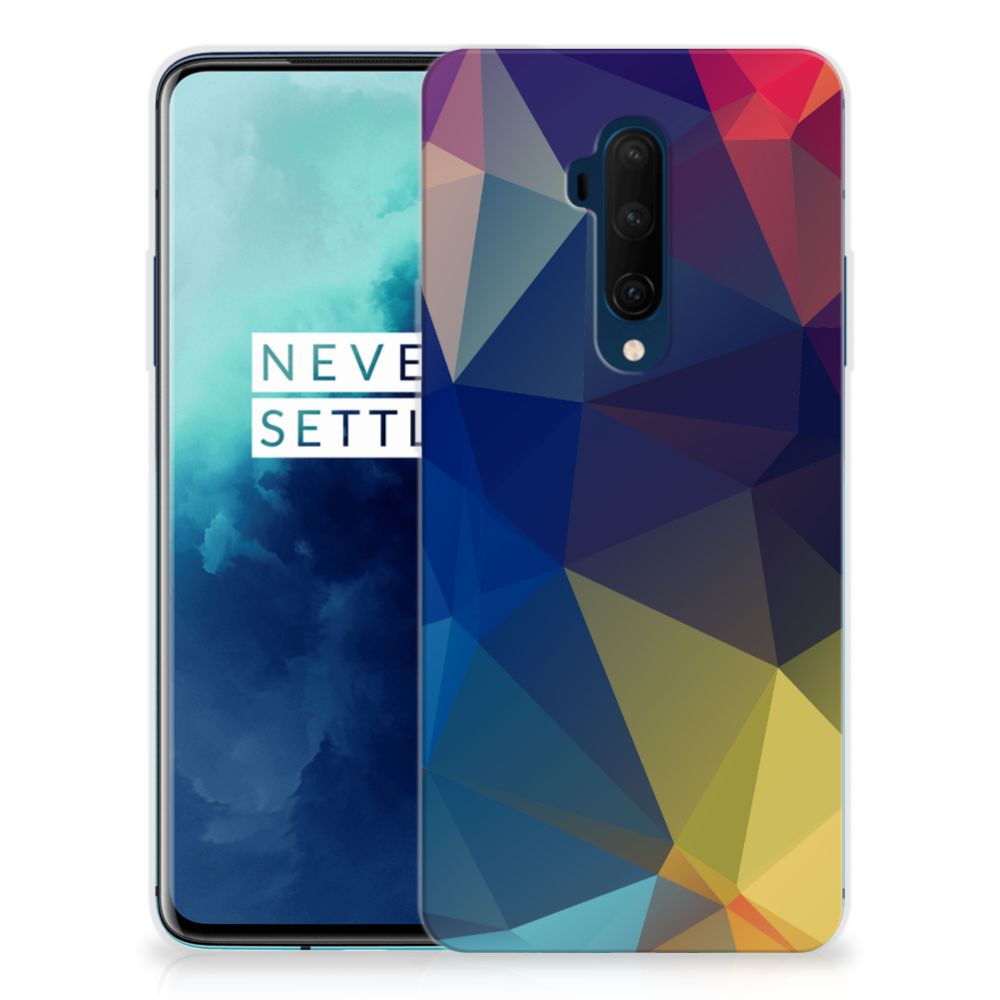 OnePlus 7T Pro TPU Hoesje Polygon Dark