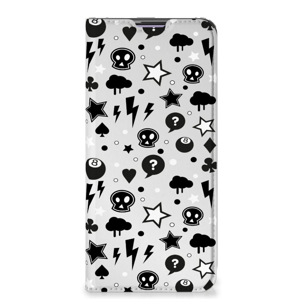 Mobiel BookCase OnePlus Nord CE 5G Silver Punk - B2C Telecom