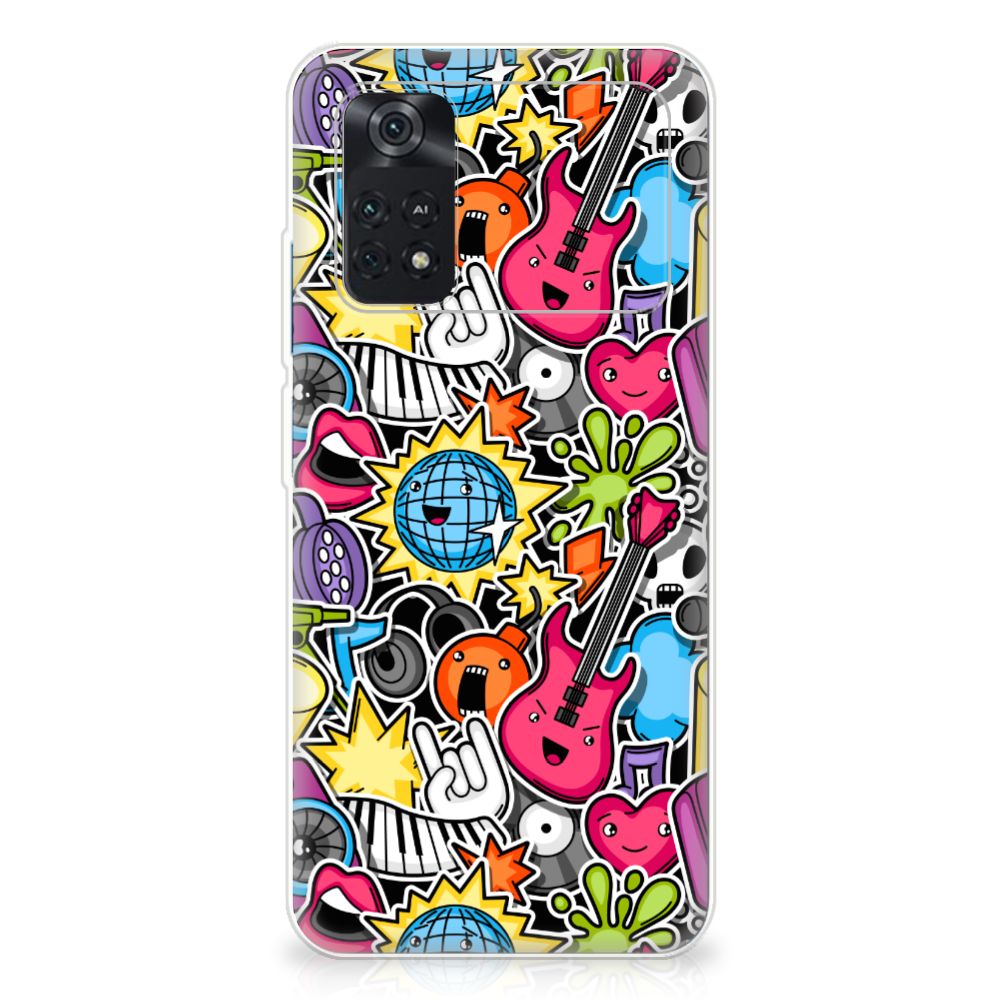 Xiaomi Poco M4 Pro 4G Silicone Back Cover Punk Rock