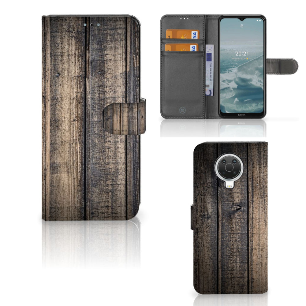 Nokia G10 | G20 Book Style Case Steigerhout