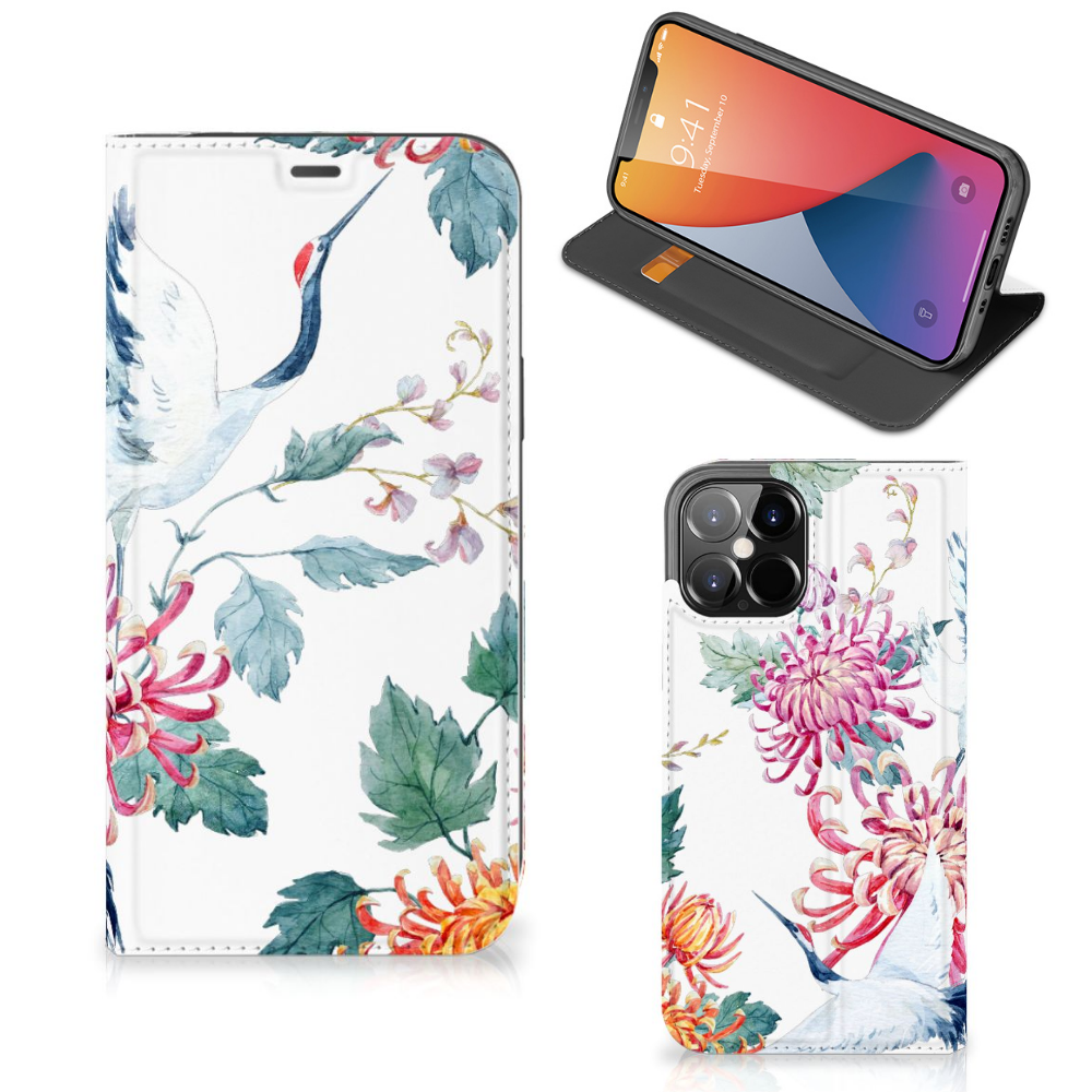 iPhone 12 Pro Max Hoesje maken Bird Flowers - B2C Telecom