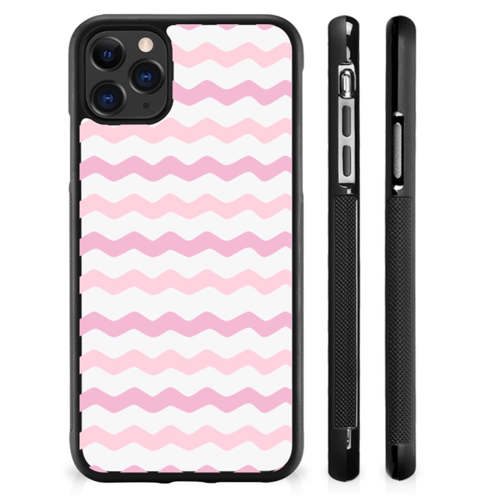Apple iPhone 11 Pro Max Bumper Case Waves Roze B2C Telecom