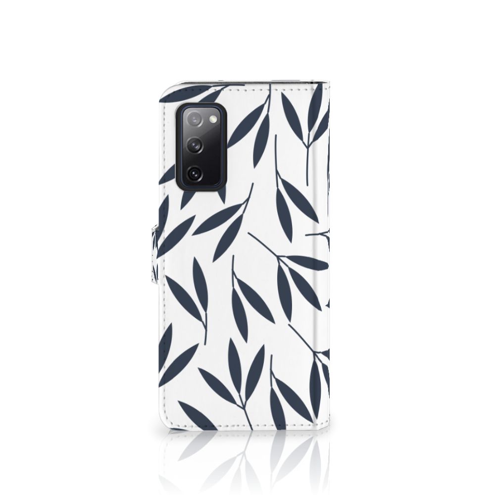 Samsung Galaxy S20 FE Hoesje Leaves Blue
