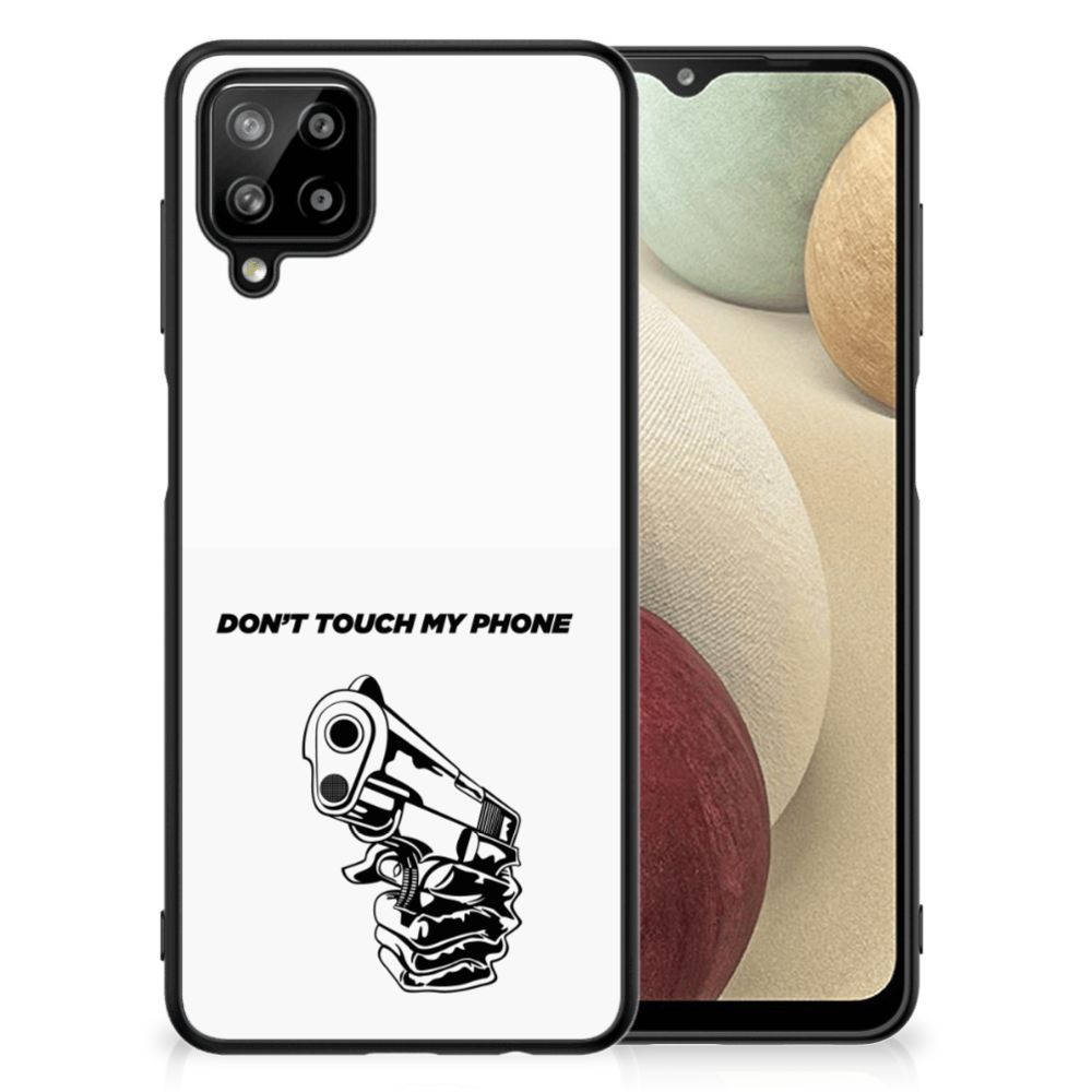 Samsung Galaxy A12 Telefoon Hoesje Gun Don't Touch My Phone B2C Telecom