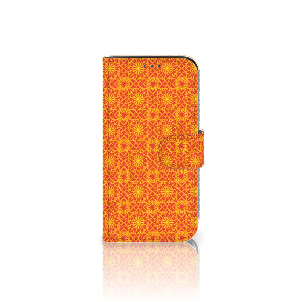 Apple iPhone 12 Mini Telefoon Hoesje Batik Oranje