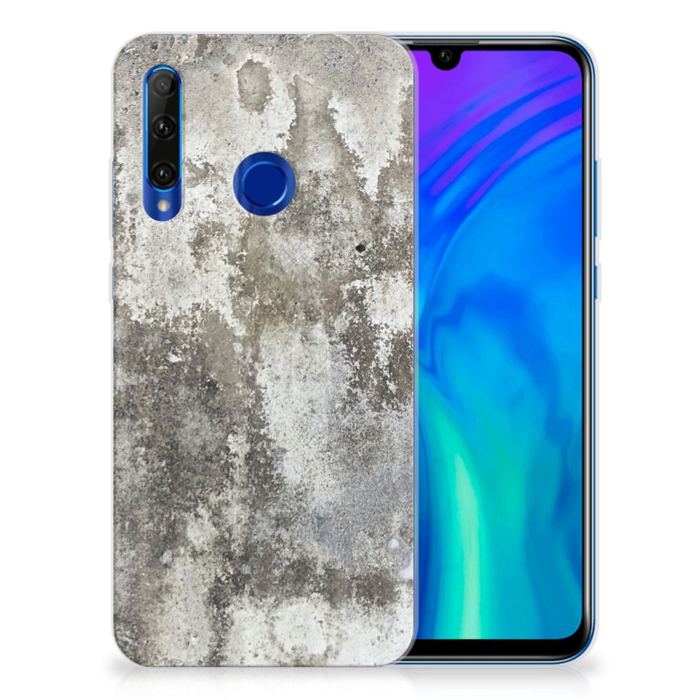 Honor 20 Lite TPU Siliconen Hoesje Beton Print