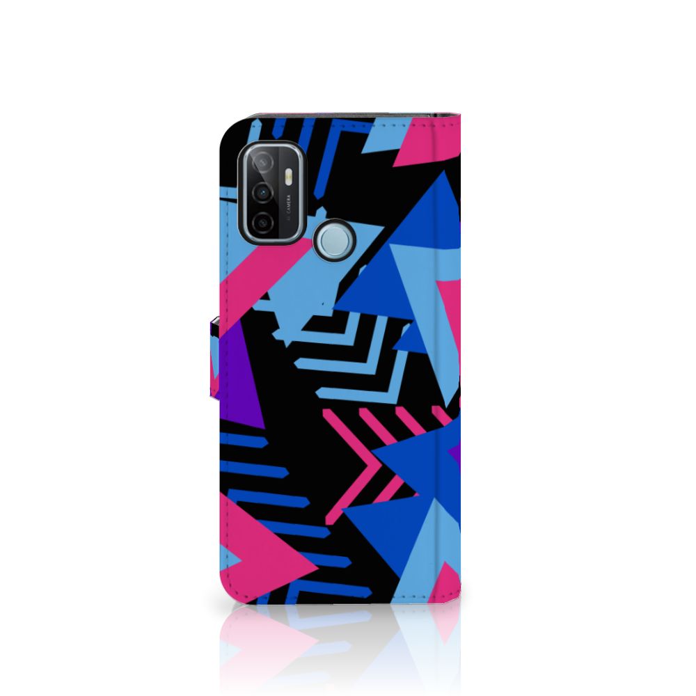 OPPO A53 | OPPO A53s Book Case Funky Triangle