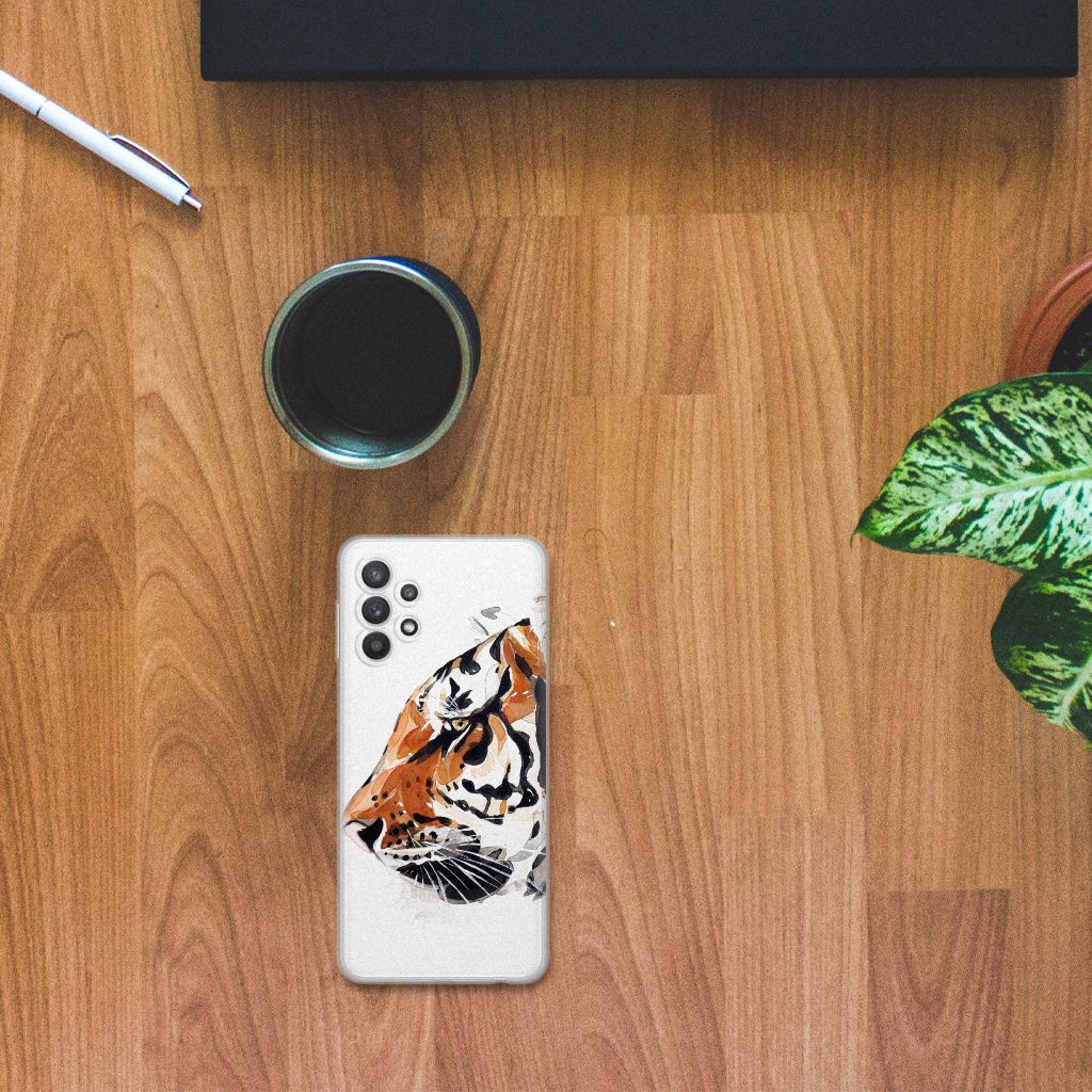 Hoesje maken Samsung Galaxy A32 4G | A32 5G Enterprise Editie Watercolor Tiger B2C Telecom