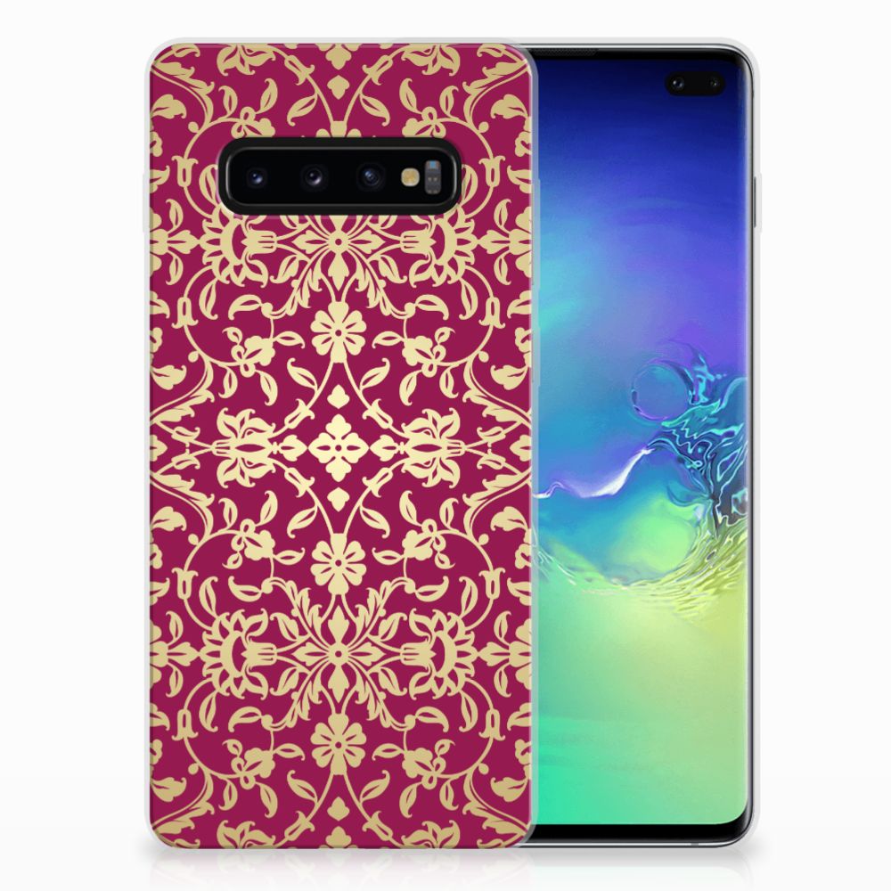 Siliconen Hoesje Samsung Galaxy S10 Plus Barok Pink