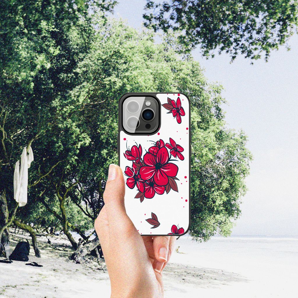 iPhone 13 Pro Bloemen Hoesje Blossom Red B2C Telecom