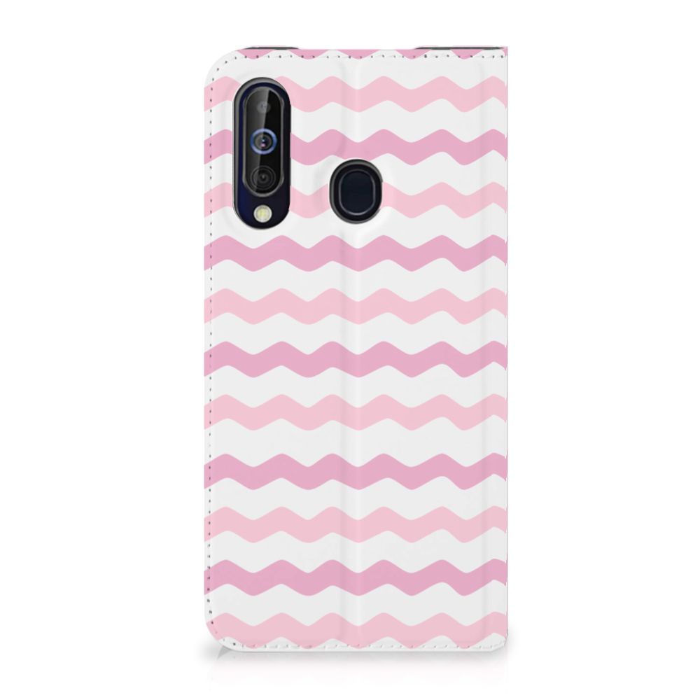 Samsung Galaxy A60 Hoesje met Magneet Waves Roze