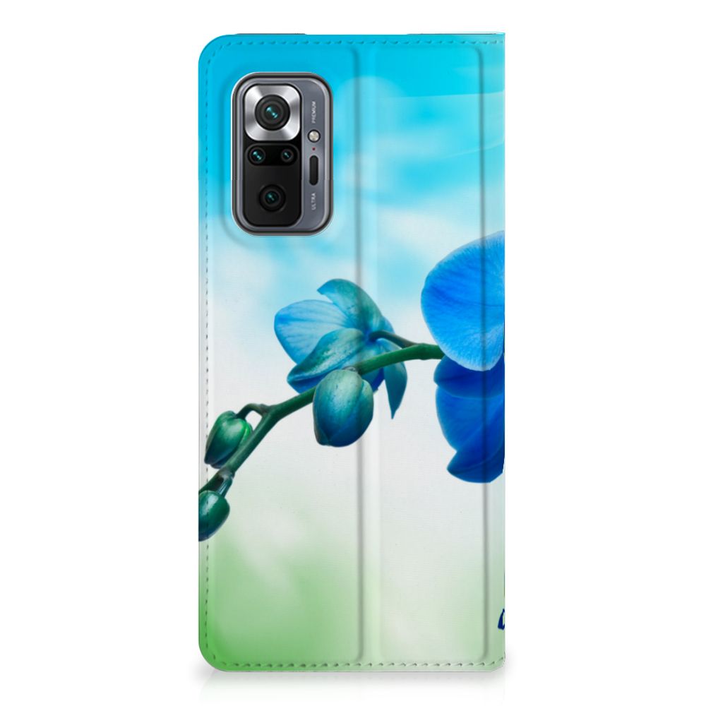 Xiaomi Redmi Note 10 Pro Smart Cover Orchidee Blauw - Cadeau voor je Moeder - B2C Telecom