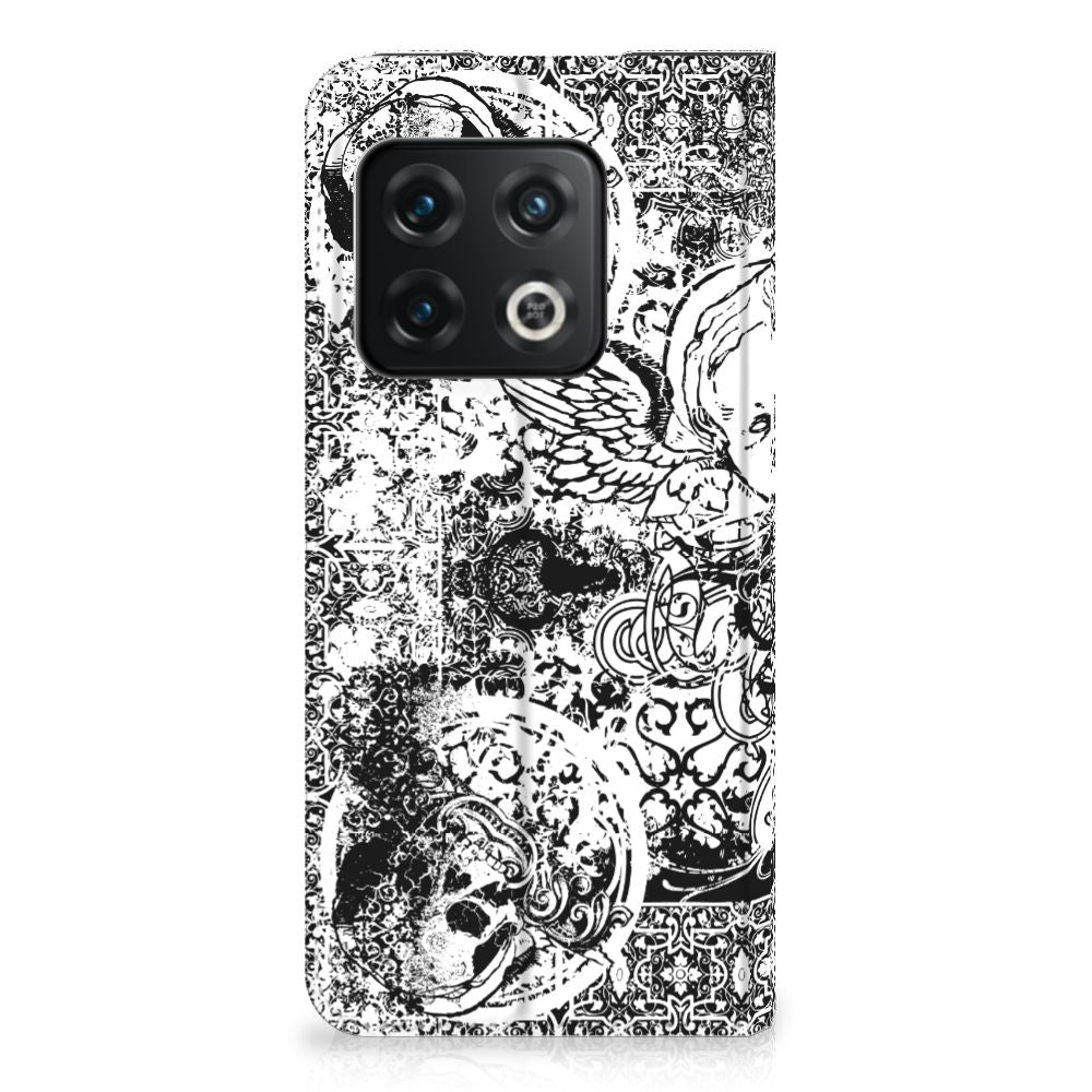 Mobiel BookCase OnePlus 10 Pro Skulls Angel - B2C Telecom