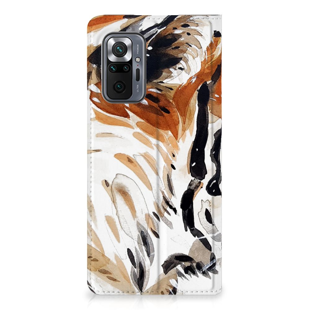 Bookcase Xiaomi Redmi Note 10 Pro Watercolor Tiger - B2C Telecom