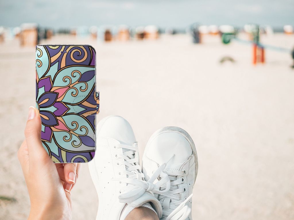 Samsung Galaxy S10e Hoesje Purple Flower