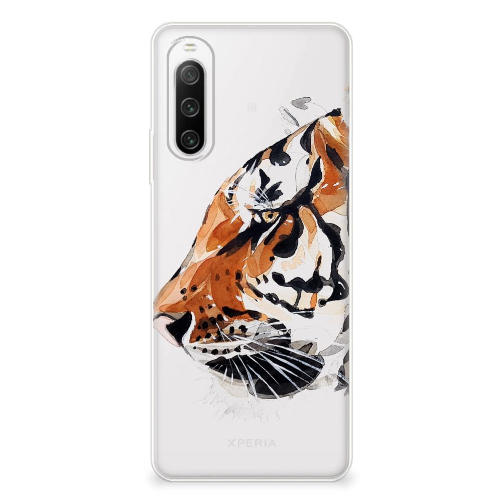 Hoesje maken Sony Xperia 10 IV Watercolor Tiger