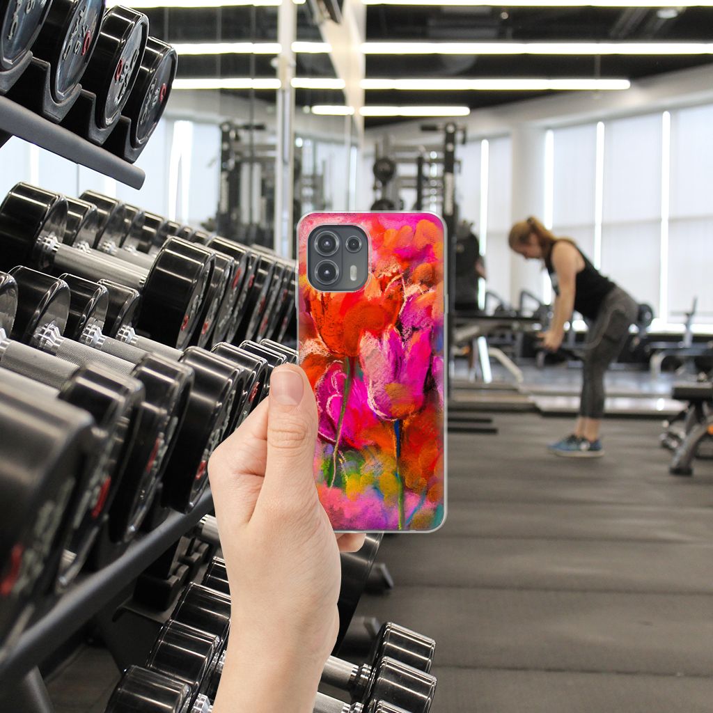 Hoesje maken Motorola Edge 20 Lite Tulips B2C Telecom