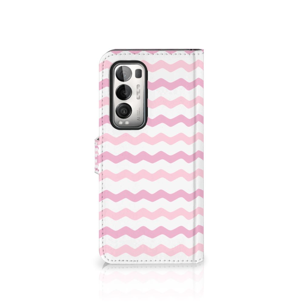 OPPO Find X3 Neo 5G Telefoon Hoesje Waves Roze