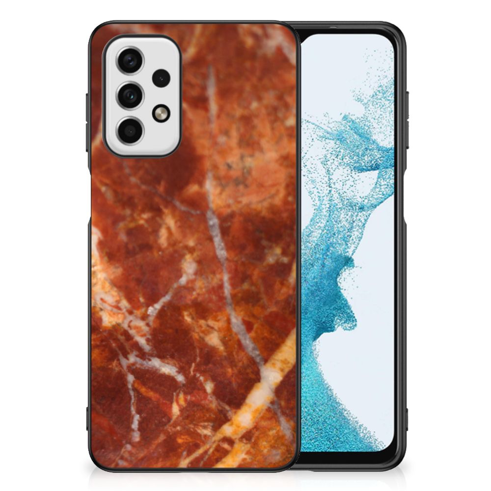Samsung Galaxy A23 Marmeren Print Telefoonhoesje Marmer Bruin B2C Telecom