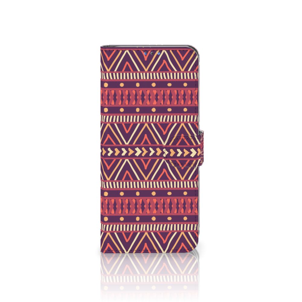 Motorola G8 Power Lite Telefoon Hoesje Aztec Paars