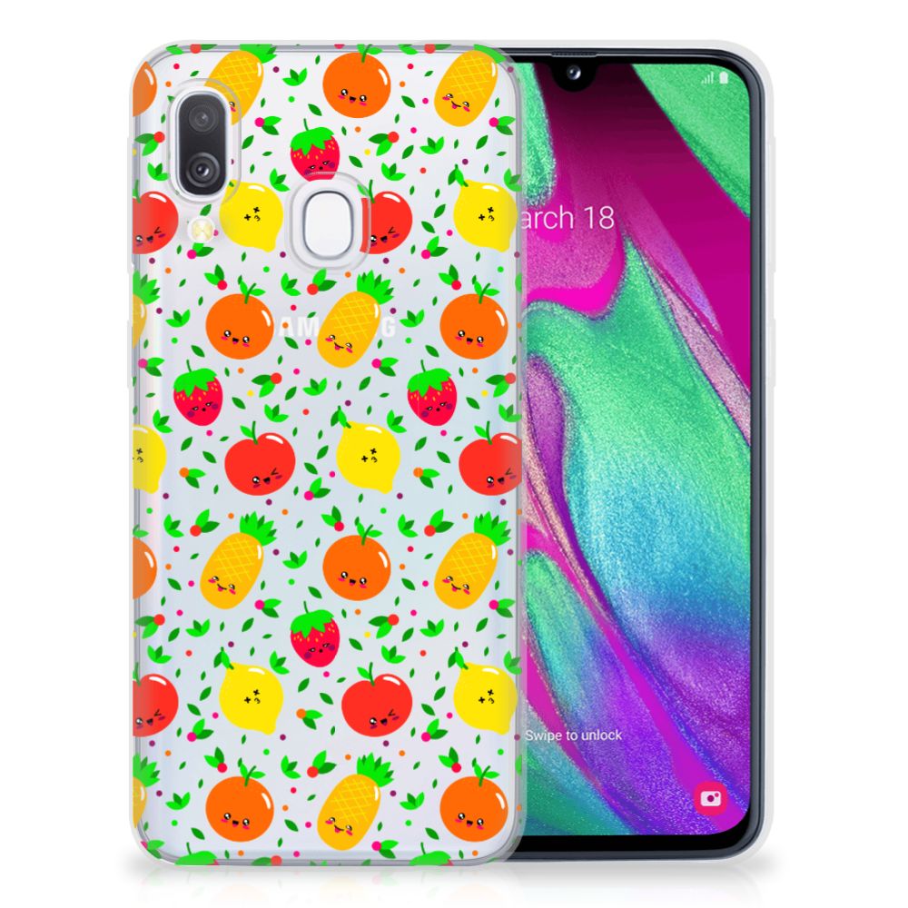 Samsung Galaxy A40 Siliconen Case Fruits