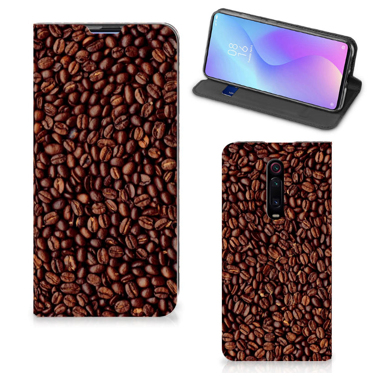 Xiaomi Mi 9T Pro Flip Style Cover Koffiebonen