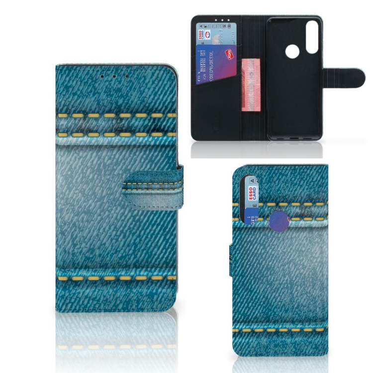 Alcatel 1S 2020 Wallet Case met Pasjes Jeans