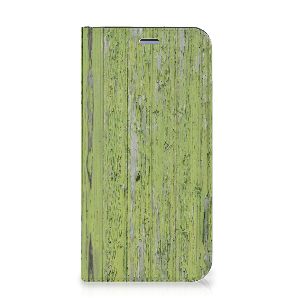 iPhone 12 Mini Book Wallet Case Green Wood - B2C Telecom